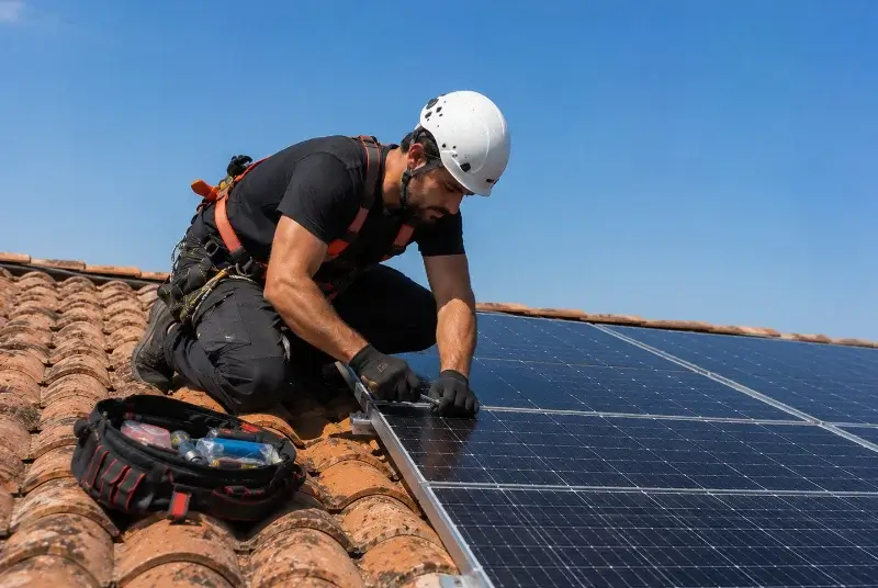 Maintenance et monitoring de panneaux solaires à Bonnefamille