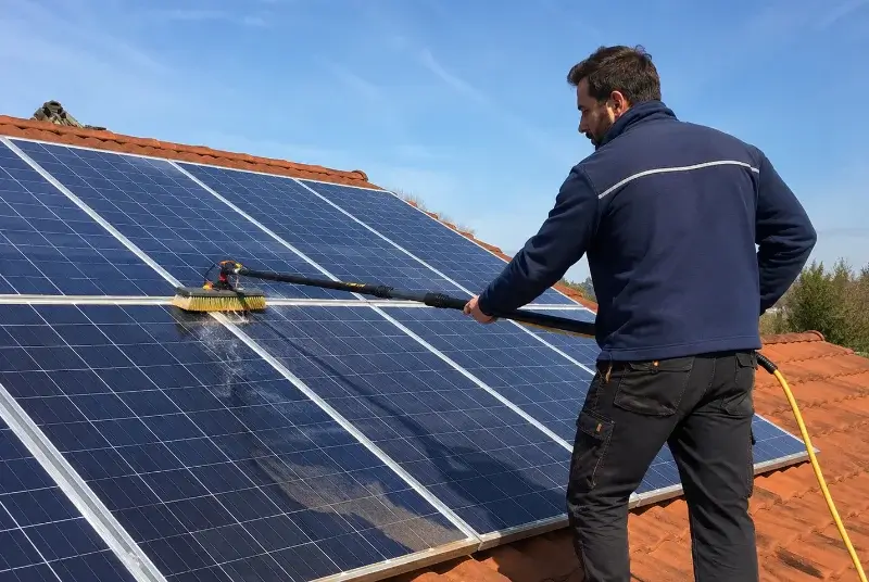 Nettoyage et entretien de panneaux solaires à Bonnefamille